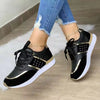 Breathable Women's Round Toe Sneakers - Non-Slip Platform Shoes For Everyday Wear