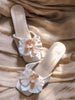 2pcs Detachable DIY Shoe Accessories, Decorative Iris Flower Shaped Shoe Clips In Apricot, Coffee, Light Blue, Pink, Fashionable & Elegant Shoe Decorations For High Heels, Sandals, Flats, Bridal Shoes, Party Shoes, Beach Shoes, Slippers